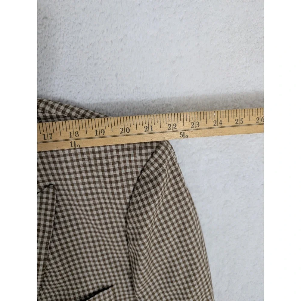 Fratelli‎ Tallia Di Delfino x Napoli Blazer Mens 46L Sport Jacket Brown Check